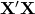 \mathbf{X}'\mathbf{X}